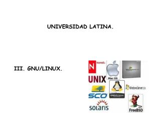 III. GNU/LINUX.