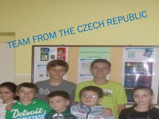 TEAM FROM THE CZECH REPUBLIC