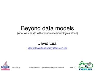 Beyond data models (what we can do with vocabularies/ontologies alone)