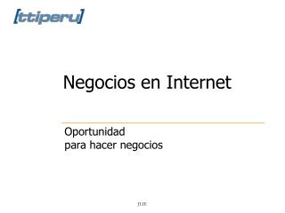 Negocios en Internet