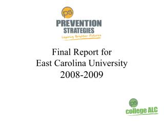 Final Report for East Carolina University 2008-2009