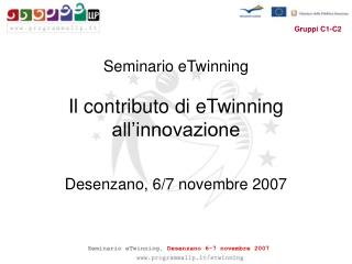 Seminario eTwinning Il contributo di eTwinning all’innovazione