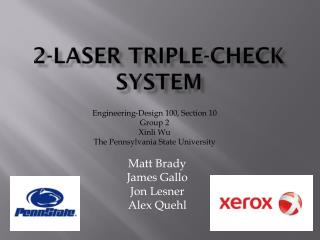 2-LASER Triple-Check System