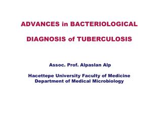 Tuberculosis in the World