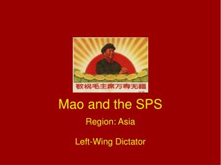 Mao and the SPS