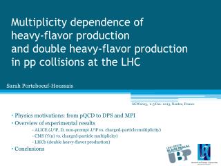 Physics motivations: from pQCD to DPS and MPI Overview of experimental results