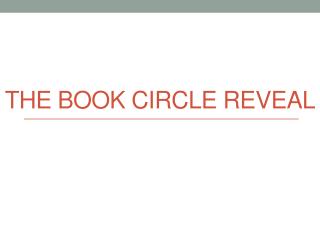 The BOOK circle reveal