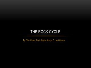 The rock cycle