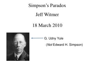 Simpson’s Paradox