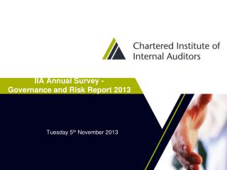 IIA Annual Survey - Governance and Risk Report 2013