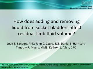How does adding and removing liquid from socket bladders affect residual-limb fluid volume?