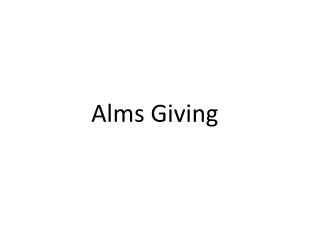 Alms Giving