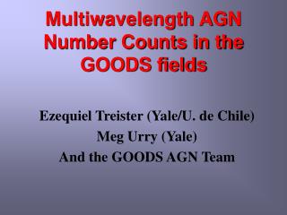 Multiwavelength AGN Number Counts in the GOODS fields