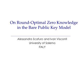 On Round-Optimal Zero Knowledge in the Bare Public Key Model