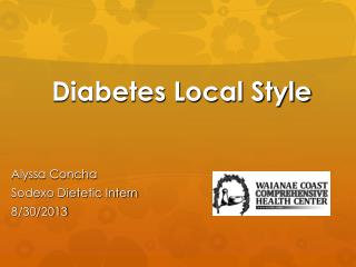Diabetes Local Style