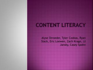 Content Literacy