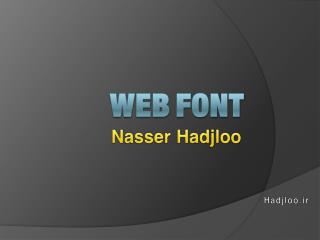 Web FONT