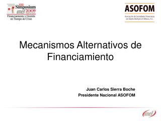 Mecanismos Alternativos de Financiamiento