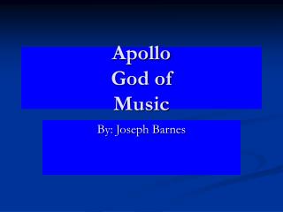 Apollo God of Music