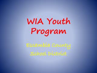 WIA Youth Program