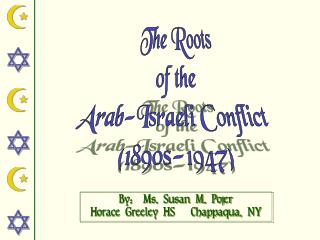 The Roots of the Arab-Israeli Conflict (1890s-1947)