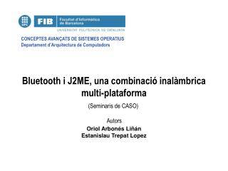 Bluetooth i J2ME, una combinació inalàmbrica multi-plataforma