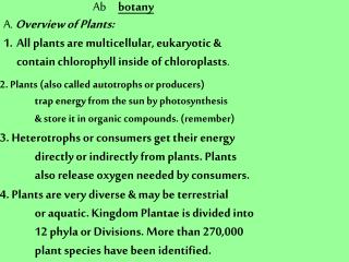 Ab botany