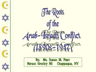 The Roots of the Arab-Israeli Conflict (1890s-1947)