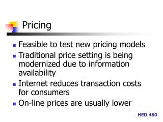 Pricing