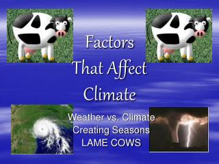 Factors That Affect Climate