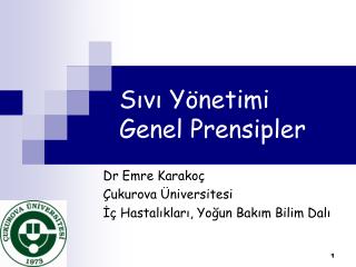 Sıvı Yönetimi Genel Prensipler