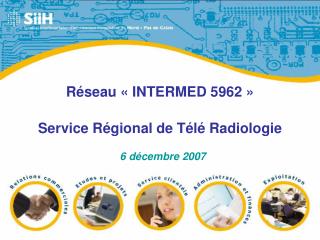 Réseau « INTERMED 5962 » Service Régional de Télé Radiologie