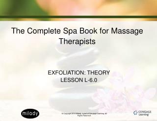 The Complete Spa Book for Massage Therapists