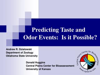 Predicting Taste and Odor Events: Is it Possible?