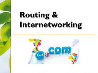 Routing &amp; Internetworking