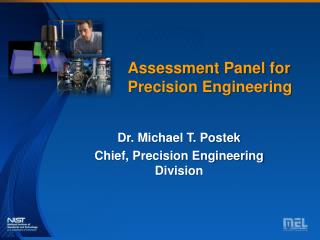 Assessment Panel for Precision Engineering