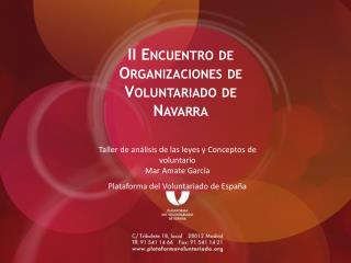 II Encuentro de Organizaciones de Voluntariado de Navarra