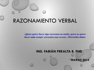 RAZONAMIENTO VERBAL