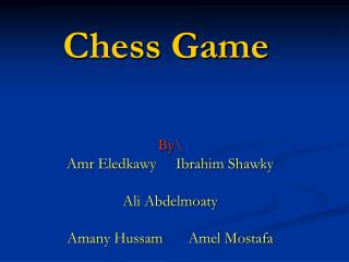 Chess Game