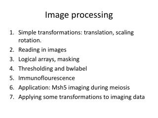 Image processing