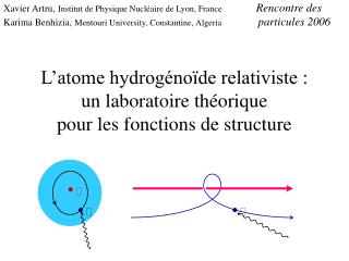 L’atome hydrogénoïde relativiste : un laboratoire théorique pour les fonctions de structure