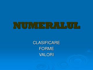 NUMERALUL