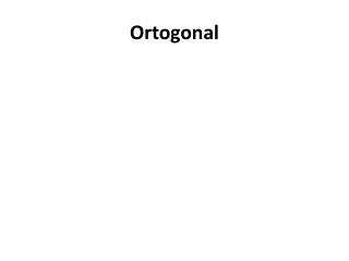 Ortogonal