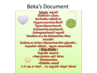 Beka’s Document