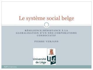Le système social belge