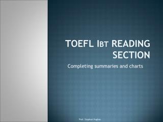 TOEFL Ibt READING SECTION