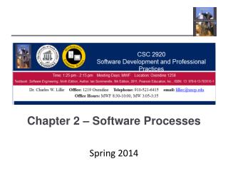 Chapter 2 – Software Processes