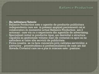 Ballance Production