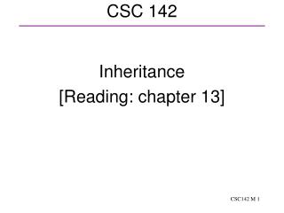 CSC 142