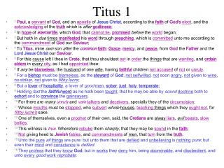 Titus 1
